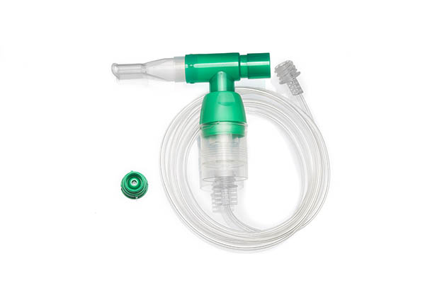 Cirrus™2 vernevelaar met universeel T-stuk en mondstuk, Sure-Loc connector en 1.8m schroefdraadslang