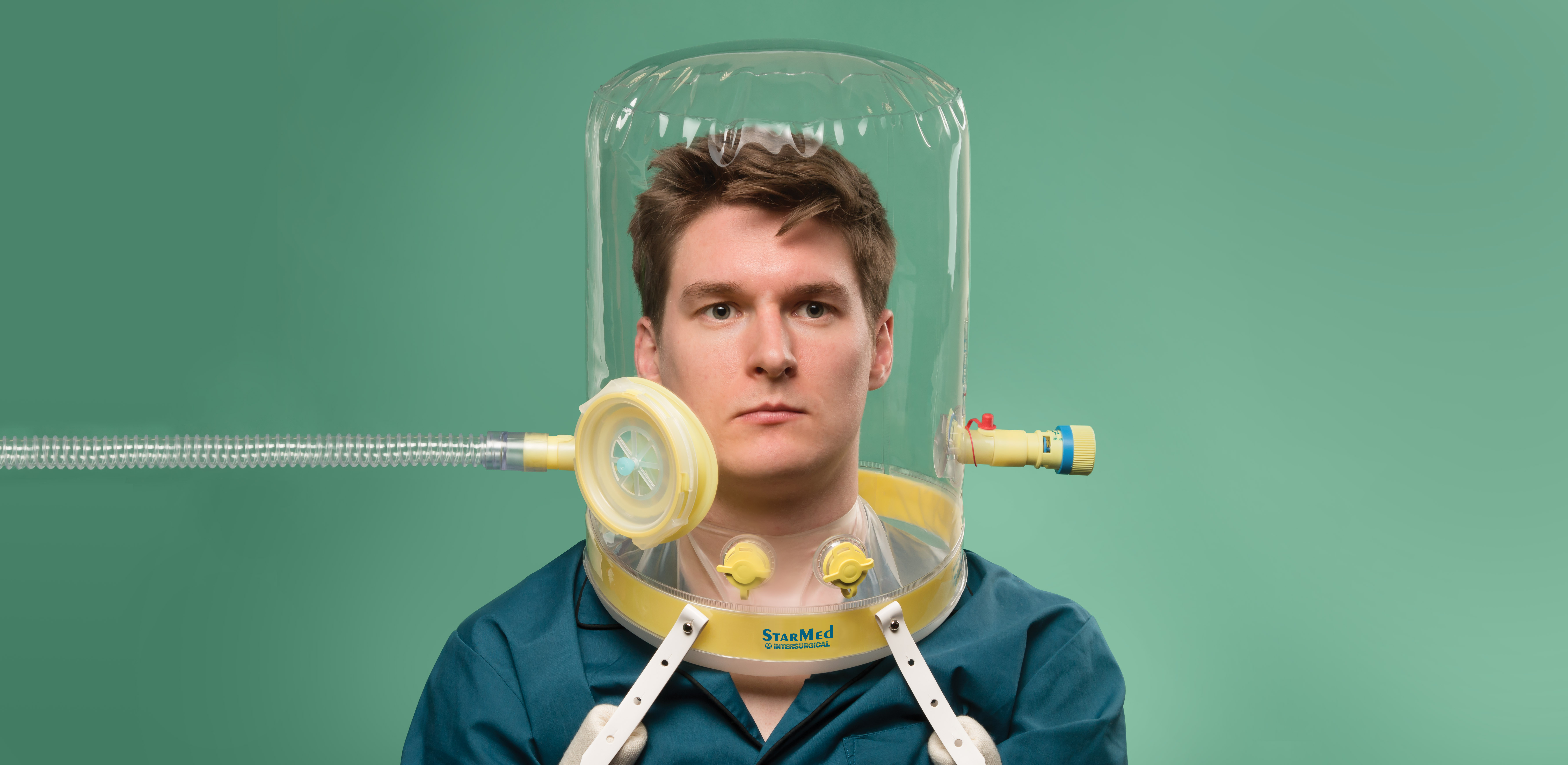 CaStar CPAP helm zonder manometer voor CPAP therapie, extra klein, 17 - 27 cm halsomtrek