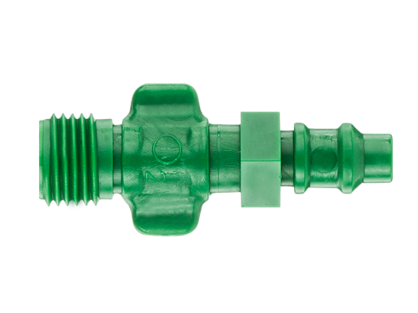 Quik-Connect™ Puritan Bennett gasfitting, groen