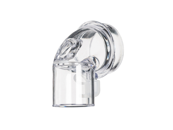 BiTrac Select™ verwisselbaar non-vented hoekstuk, met anti-verstikkingsklep