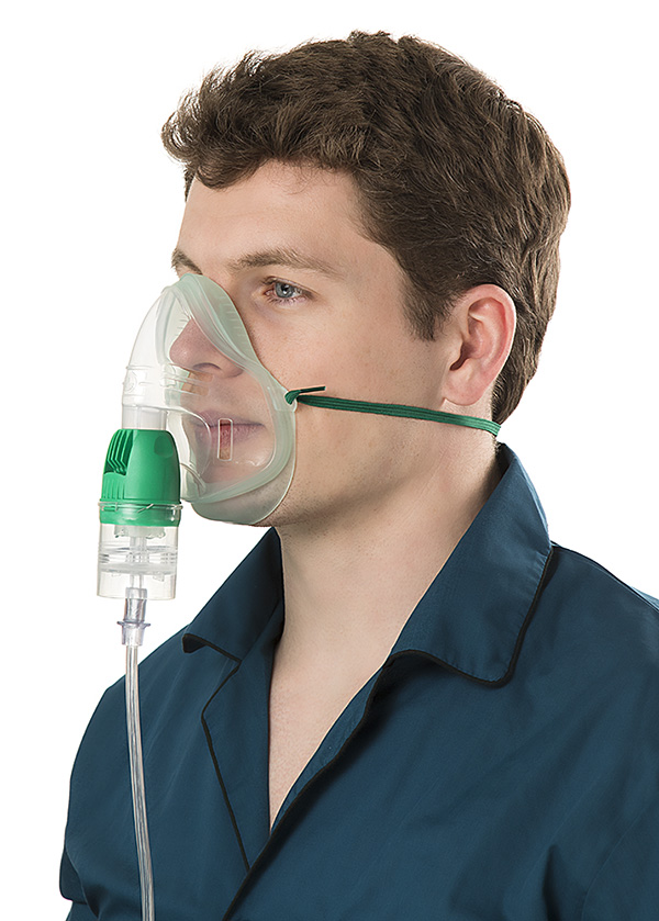 HOT Top™2 vernevelaar met Intersurgical EcoLite™ masker voor volwassenen met zuurstofslang, single patient use, 1.8m