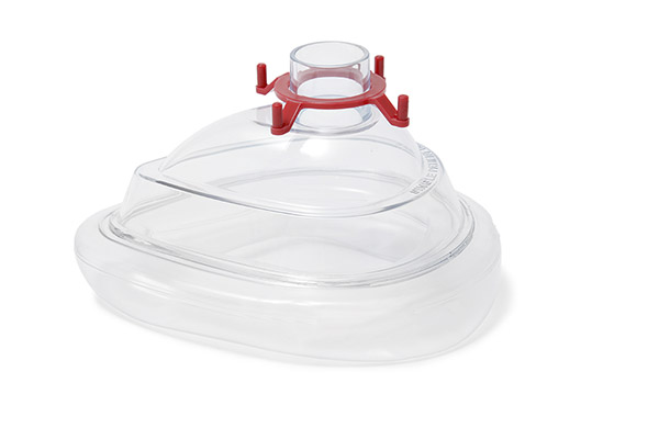 Economy anesthesiemasker voor extra groot volwassenen, met rode haakring, maat 6