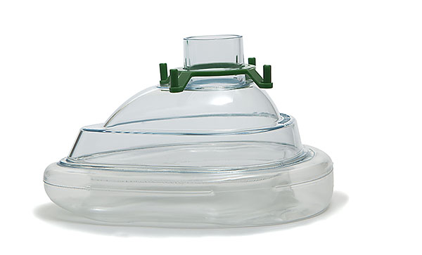 Economy anesthesiemasker medium volwassen, maat 4 (met PVC)