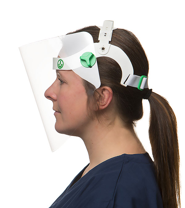 i-Pro™ Vision, faceshield met headset 