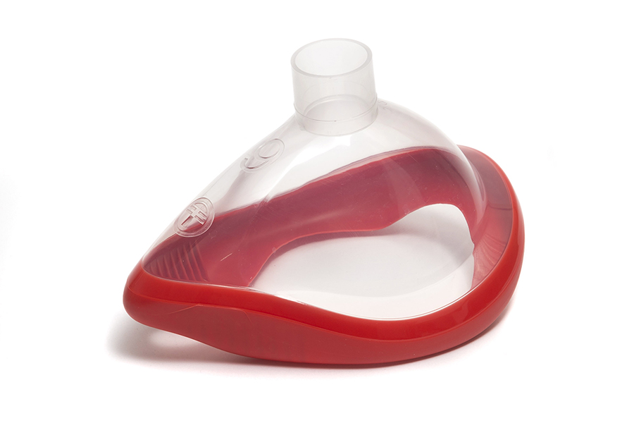 ClearLite anesthesiemasker voor extra groot volwassenen, zonder haakring, maat 6, 22F