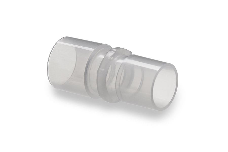 Rechte connector 22M-22F