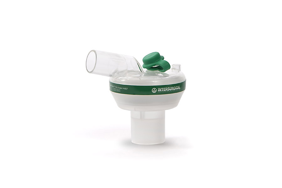 Inter-Therm™ Midi gehoekt HMEF met luer aansluiting