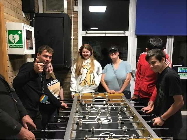 Foosball table donation to Wokingham youth centre