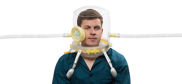 CaStar R Up openable NIV hood, extra small, 17-27cm neck circumference