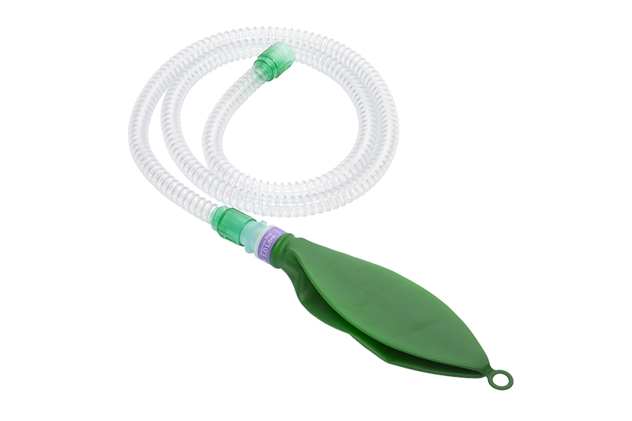15mm Smoothbore handbeademingssysteem met flexibele connectoren, 1.0L ballon met oog, ≥ 1.6m