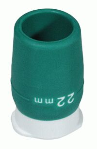 Rechte elastische connector 22F (hard) – 22mm (non ISO)
