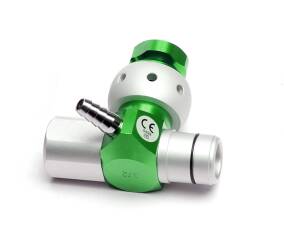 Metalen expiratieventiel 22M/15F-22F - met bevestigingspen