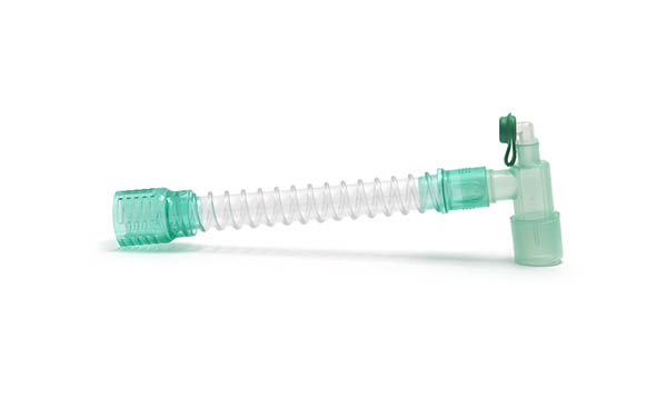 Smoothbore verbindingsstuk 22M-15F/22F vast hoekstuk en luer lock aansluiting, ≥0.18m, steriel