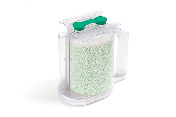 IS Can LoFloSorb™ 1.0kg, groen naar violet kleurverandering, voor gebruik op de GE® anaesthesietoestellen: Aisys®, Aespire®, Avance® en ADU®